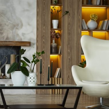 interior-room-design-with-armchair-potted-plants